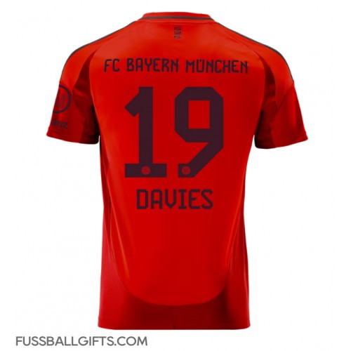 Bayern Munich Alphonso Davies #19 Fußballbekleidung Heimtrikot 2024-25 Kurzarm